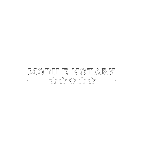 North Port Florida Mobile Notary White Logo